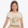 Mayoral 6012-74 Dívčí tričko s barevným krémem