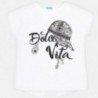 Mayoral 6017-15 tričko holčičí barva bílá/černá