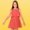 Mayoral 6930-80 Dívčí šaty korálové barvy