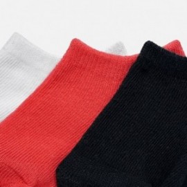 Mayoral 10529-10 Sada ponožek chlapecký barva korálový