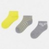 Mayoral 10573-43 Sada ponožek chlapectví barva citrón