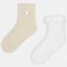 Mayoral 10576-85 Sada ponožek dívky barva písek
