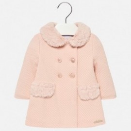 Mayoral 2482-56 Dívčí kabát barva růžový