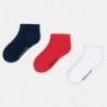 Mayoral 10575-81 chlapecké ponožky hladké námořnictvo/červená
