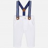 Mayoral 1512-50 kalhoty chlapci bílé barvy