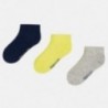 Mayoral 10575-80 chlapecké ponožky hladké námořnictvo/žlutá