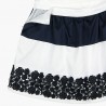Boboli Satinové šaty pro dívky tmavě modré 727310-2440