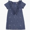 Boboli šaty pro dívky modrá 437071-BLUE