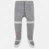 Mayoral 10455-45 Dětské žakárové punčochové kalhoty se šedými tečkami