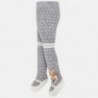 Mayoral 10455-45 Dětské žakárové punčochové kalhoty se šedými tečkami