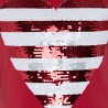 Dívčí halenka s flitry červená Tuc Tuc 49775-3