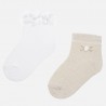 Mayoral 10530-60 Sada ponožek dívky barva písek