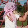 Dívčí trojúhelník bandana pro letní růžový Pupill LALA-R
