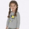Tričko s dlouhým rukávem s potiskem pro dívky Mayoral 4014-61