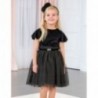 Sametové elegantní dívčí šaty s tylem Abel & Lula 5503-93 Černá