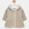 Kabát svetr s kapucí pro dívku Mayoral 2304-61 Pšenice