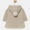 Kabát svetr s kapucí pro dívku Mayoral 2304-61 Pšenice