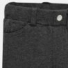 Kalhoty z teplé bavlny pro dívku Mayoral 560-38 olovo