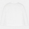 Tričko s dlouhým rukávem pro dívku Mayoral 4008-44 krémová burgundská