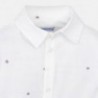 Žakárové tričko s dlouhým rukávem Mayoral 4119-18 bílá