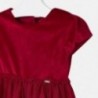 Šaty kombinované s tylem pro dívku Mayoral 4924-85 červená