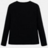 Tričko s dlouhými rukávy bavlna pro dívku Mayoral 7017-55 černá