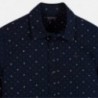 Košile s dlouhým rukávem ve vzorcích chlapců Mayoral 7117-83 Námořnický