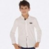 Košile s dlouhým rukávem chlapec Mayoral 7121-53 Bílá