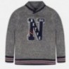 Teplý svetr s límcem šálu pro chlapce Mayoral 7310-38 Granat