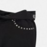 Kalhoty jegginsy s tryskami dívky Mayoral 7504-75 černá