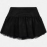 Glamour semišová sukně pro dívky Mayoral 4904-55 Černá