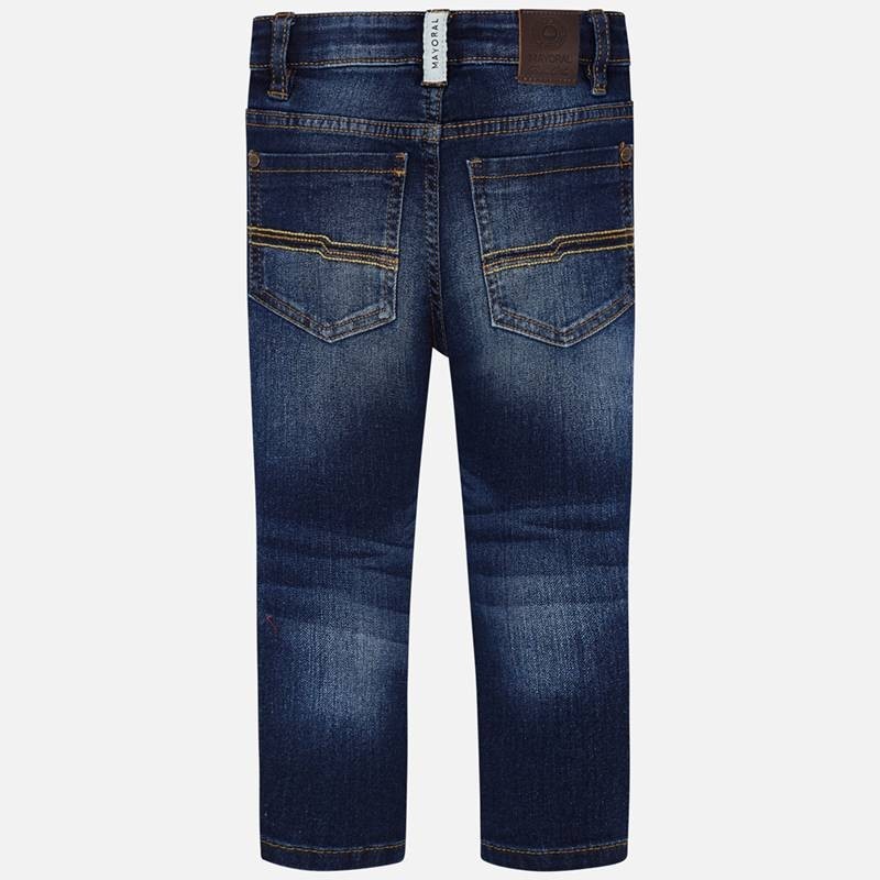 Kalhoty džíny slim fit chlapci Mayoral 4508-23 Tmavý