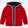 Mikina bavlna s kapucí pro chlapce Mayoral 4453-95 Červená