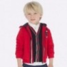Mikina bavlna s kapucí pro chlapce Mayoral 4453-95 Červená