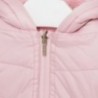 Oboustranná kožešinová bunda s kapucí pro dívky Mayoral 2433-68 Růžová