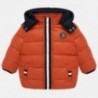 Prošívaná zimní bunda s kapucí pro chlapce Mayoral 2448-85 Pumpkin
