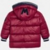 Bunda na zimu s odnímatelnou kapucí pro chlapce Mayoral 4442-70 Červená řepa