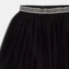 Midi sukně plisovaný tyl dívky Mayoral 7913-39 Černá