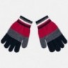 Tříbarevné trikolorní rukavice pro chlapce Mayoral 10686-26 červená