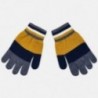 Tříbarevné trikolorní rukavice pro chlapce Mayoral 10686-27 Caramel