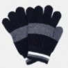 Tříbarevné trikolorní rukavice pro chlapce Mayoral 10686-28 granát