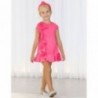 Formální saténové šaty s volánkami pro dívku Abel & Lula 5036-4 Pink