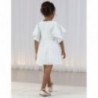 Žakárové šaty s prolamované pro dívky Abel & Lula 5041-2 Cream