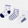 Mayoral 9015-68 Sada 3 párů dětských ponožek námořnická modrá
