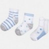 Mayoral 9015-67 Sada 3 párů dětských ponožek modrá