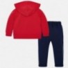Mayoral 3807-79 tepláková mikina a kalhoty pro dívky červené