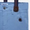 Mayoral 1244-13 Chlapecké šortky bermudy s podvazky modrý