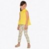 Mayoral 3507-80 Dlouhé kalhoty dívky žluté