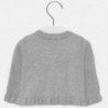 Pletený svetr s volánkami pro dívku Mayoral 2315-34 stříbro
