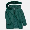 Bunda dlouhá zima s kapucí na zip pro dívky Mayoral 7420-31 Láhev